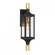Glendale 1-Light Outdoor Wall Lantern in Matte Black and Weathered Brushed Brass (128|5-275-144)