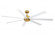 Pendry 72 inch Indoor/Outdoor Smart Ceiling Fan - Brushed Satin Brass with Matte White Blades (90|FPD6872BSMW)