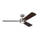 Harris Smart 56 LED Ceiling Fan in Brushed Steel with Dark Walnut Blades and Light Kit (6|3HASM56BSD)