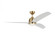 Avila 60 LED Ceiling Fan in Satin Brass with Matte White Blades and Light Kit (6|3AVLR60SBD)