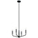 Madden 20 Inch 4 Light Convertible Chandelier in Black (2|52716BK)