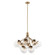 Silvarious 30 Inch 12 Light Convertible Chandelier with Clear Glass in Champagne Bronze (2|52701CPZCLR)
