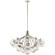 Silvarious 38 Inch 16 Light Convertible Chandelier with Clear Crackled Glass in Polished Nickel (2|52702PN)