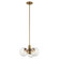 Silvarious 16.5 Inch 3 Light Convertible Pendant with Clear Crackled Glass in Champagne Bronze (2|52700CPZ)
