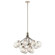 Silvarious 30 Inch 12 Light Convertible Chandelier with Clear Crackled Glass in Polished Nickel (2|52701PN)