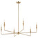 Alvaro 40 Inch 6 Light Chandelier in Champagne Bronze (2|52690CPZ)