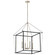 Eisley 30 Inch 4 Light Foyer Pendant in Polished Nickel and Black (2|52627PN)