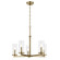 Crosby 22.5'' 5-Light Chandelier with Clear Glass in Natural Brass (2|43999NBR)