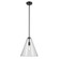 Everly 15.5'' 1-Light Cone Pendant with Clear Glass in Black (2|42200BK)