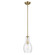 Everly 13.75'' 1-Light Bell Pendant with Clear Seeded Glass in Brushed Natural Brass (2|42456NBRCS)