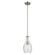 Everly 13.75'' 1-Light Bell Pendant with Clear Seeded Glass in Brushed Nickel (2|42456NICS)