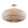 Zanzibar 22'' Soft Gold Semi Flush Mount (205|ZAN-9014-SG_CEILING)