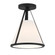 Fulton 9.25'' Black Semi Flush Mount (205|FUL-900-BK_CEILING)