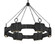 Medium LED Single Tier Chandelier (87|34106CBK)