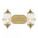 Holton 2-Light Bathroom Vanity Light in Warm Brass (128|8-3024-2-322)