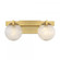 Darien 2-Light Bathroom Vanity Light in Warm Brass (128|8-1017-2-322)