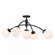 Redfield 5-Light Semi-Flush in Matte Black (128|6-6199-5-89)