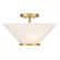 Blair 3-Light Convertible Semi-Flush or Pendant in Warm Brass (128|6-4012-3-322)