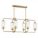 Holton 6-Light Linear Chandelier in Warm Brass (128|1-3026-6-322)