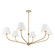 Xavier 48'' Vibrant Gold + White Chandelier (205|XAV-B9319-VG-WH)