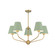 Xavier 28'' Vibrant Gold + Green Chandelier (205|XAV-B9315-VG-GR)