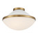 Xander 16.25'' Vibrant Gold + White Flush Mount (205|XAN-8002-VG-WH)