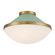 Xander 16.25'' Vibrant Gold + Green Flush Mount (205|XAN-8002-VG-GR)