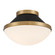 Xander 12.25'' Vibrant Gold + Matte Black Flush Mount (205|XAN-8001-VG-MK)