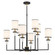 Hatfield 33.25'' Black Forged + Vibrant Gold Chandelier (205|HAT-478-BF-VG)