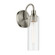 Kavi 13'' 1-Light Wall Sconce with Clear Glass in Brushed Nickel (2|55209NI)