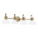 Farum 34'' 4-Light Vanity Light with Clear Glass in Champagne Bronze (2|55156CPZCLR)
