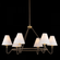 POLLY Chandelier (6939|H984806-AGB/BRZ)
