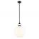 Laria 15 Inch 1 Light Pendant with Opal Glass in Black (2|52779BK)