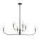 Eadie 51.5 Inch 6 Light Chandelier in Black (2|52768BK)