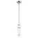 Riven 15.5 Inch LED 1 Light Pendant with Clear Fluted Glass in Polished Nickel (2|52755PNLED)