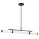 Riven 60.25 Inch LED 1 Light Linear Chandelier with Clear Fluted Glass in Black (2|52754BKLED)
