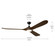 80'' Mylo Ceiling Fan with Satin Etch Cased Opal Glass in Satin Black with Aged Walnut Wood Blade (2|310580SBK)