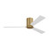 Rozzen 52 Hugger Ceiling Fan in Burnished Brass with Matte White Blades (6|3RZHR52BBS)