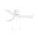 WAC HUG 44IN PULL CHAIN FAN W/ LIGHT KIT (1357|F-107L-MW)
