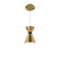 PIN UP 8IN MINI PENDANT 4CCT 4000K (1357|PD-57108-40-AB/BK)