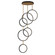 Hoopla-Single Pendant (94|E24325-BKGLD)