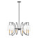 Hanley 6-Light Chandelier in Matte Black and Warm Brass (128|1-7168-6-143)