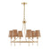 Ashbury 6-Light Chandelier in Warm Brass (128|1-3961-6-322)