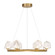 Castello 6-Light Chandelier in Warm Brass (128|1-1237-6-322)