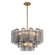Addis 9 Light Aged Brass Chandelier (205|ADD-308-AG-SM)