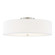 Classic 30'' Drum Semi-Flush (254|FAB-9763-WHTE-NCKL)