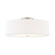 Classic 24'' Drum Semi-Flush (254|FAB-9762-WHTE-NCKL)