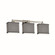 Regency 3-Light LED Bath Bar (254|FAB-8433-55-GRAY-NCKL-LED3-2100)