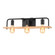 Loft 3-Light Bath Bar (254|ECO-8393-WOOD-MBLK)