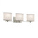 Era 3-Light Bath Bar (254|FAB-8443-30-WHTE-NCKL)